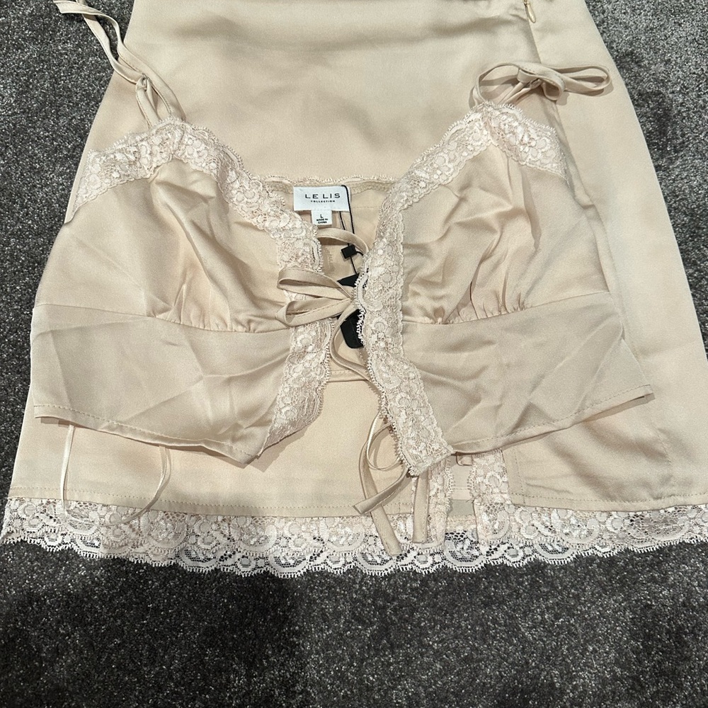 Le Lis satin & lace cami